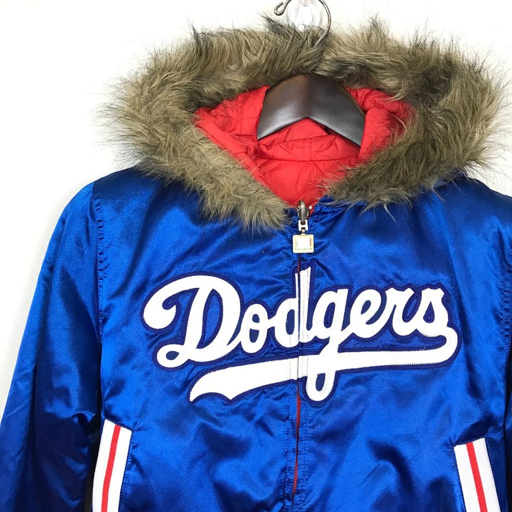 Vintage Brooklyn Dodgers Women's Reversible Jacket Cooperstown Collectio…